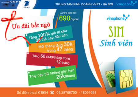 Gói dịch vụ ưu đãi SV có gì hấp dẫn ? Cách đăng ký thuê bao HS ?