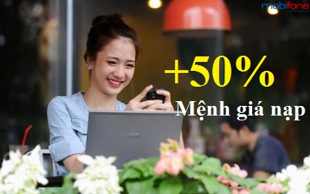 MobiFone khuyến mãi 50% mệnh giá khi nạp tiền trực tuyến ngày 29/02