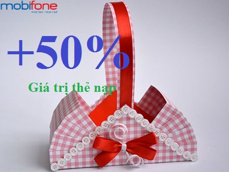 MobiFone khuyến mãi 50% thẻ nạp ngày 5/5