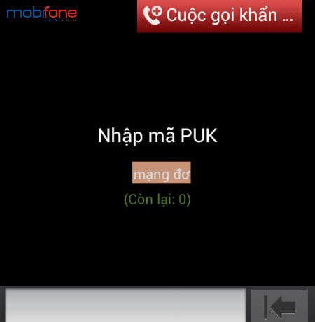Hướng dẫn lấy mã PUK Mobifone