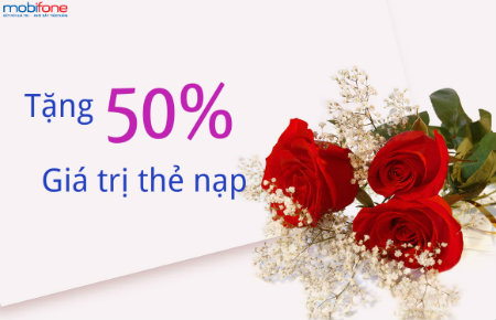 Mobifone khuyến mãi 50% thẻ nạp ngày 6/7