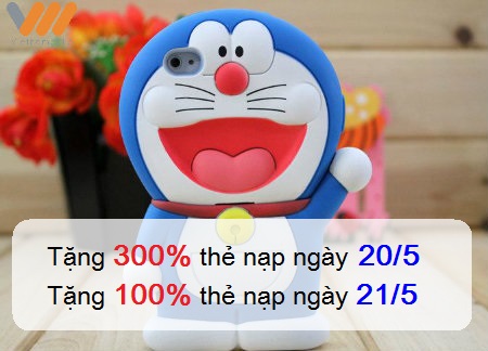 Vietnamobile tặng 300% ngày 20/5 và 100% ngày 21/5