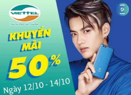 Viettel khuyến mãi từ ngày 12/10 đến 14/10 Viettel khuyến mãi từ ngày 12/10 đến 14/10