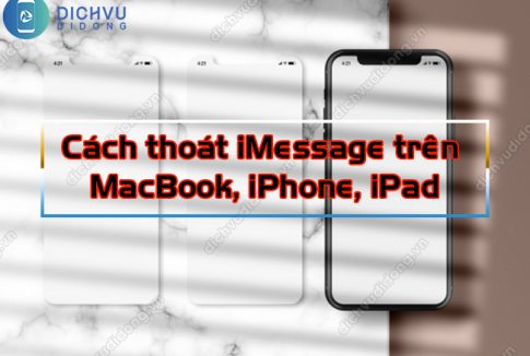 cach thoat imessage tren macbook iphone