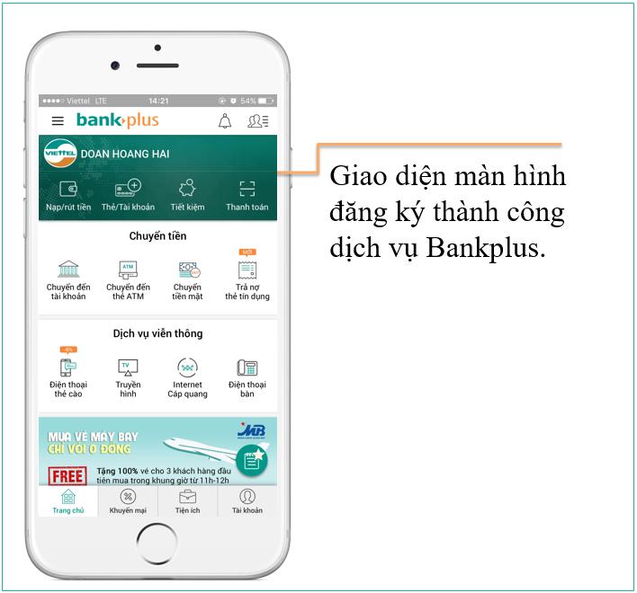 Đăng ký ứng dụng BankPlus Viettel siêu tiện lợi