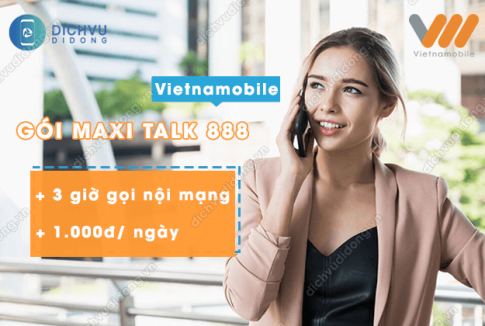 đăng ký gói cước Maxi Talk 888 Vietnamobile