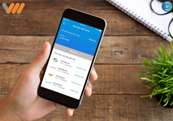 Cách nạp tiền Vietnamobile online đơn giản nhất