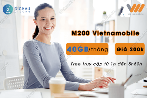 Cách đăng ký gói M200 Vietnamobile nhận 40GB/tháng chỉ 200K 1 dang ky goi m200 vietnamobile