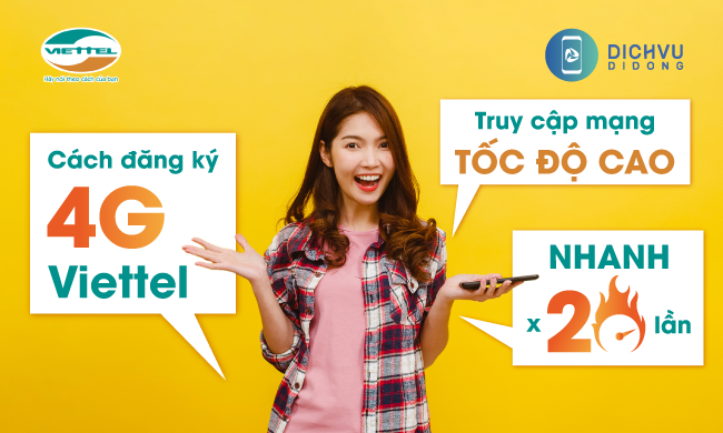 đăng ký 4G Viettel theo tháng, tuần, ngày