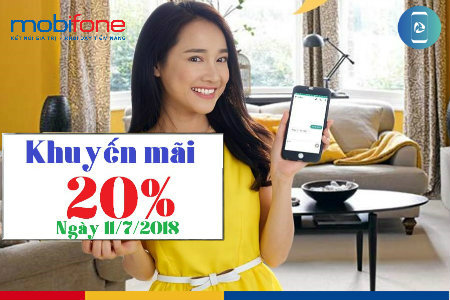 Khuyến mãi nạp thẻ MobiFone ngày 11/7/2018 Khuyến mãi nạp thẻ MobiFone ngày 11/7/2018