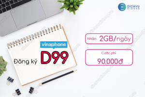 Đăng ký gói cước D99 VinaPhone