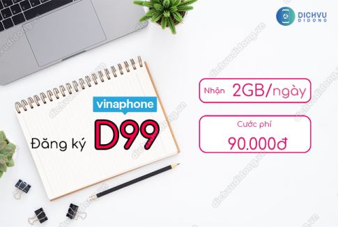 Đăng ký gói cước D99 VinaPhone