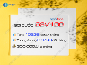 Gói cước 6SV100 MobiFone