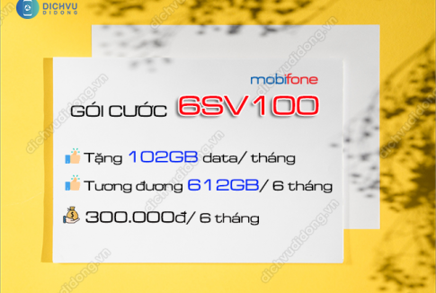 Gói cước 6SV100 MobiFone