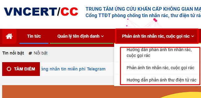 chan tin nhan rac viettel