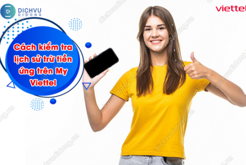 kiểm tra lịch sử trừ tiền đã ứng trên app My Viettel
