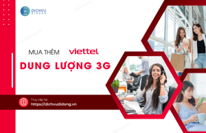 cach mua them dung luong 3g viettel