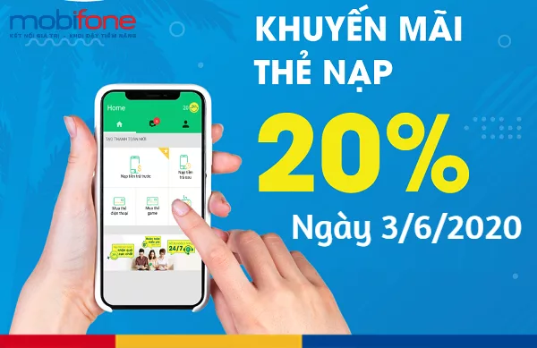 mobifone khuyen mai 20 the nap toan quoc ngay bao nhieu? mobifone khuyen mai 20 the nap toan quoc ngay 3 6 2020