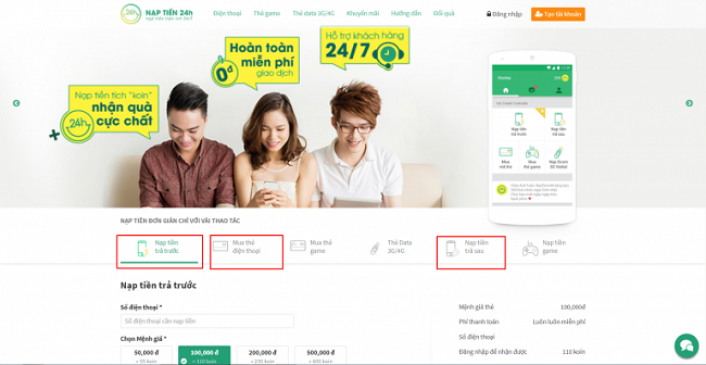 Cách nạp tiền trực tuyến MobiFone Cách nạp tiền trực tuyến MobiFone
