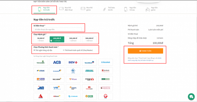 Cách nạp tiền trực tuyến MobiFone Cách nạp tiền trực tuyến MobiFone