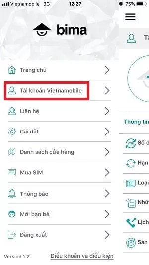 Cac buoc tra cuu lich su cuoc goi vietnamobile nhanh