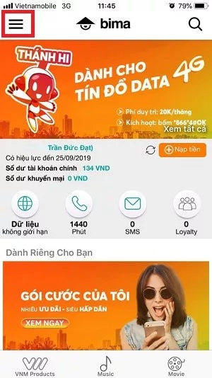 tra cuu lich su cuoc goi vietnamobile nhanh