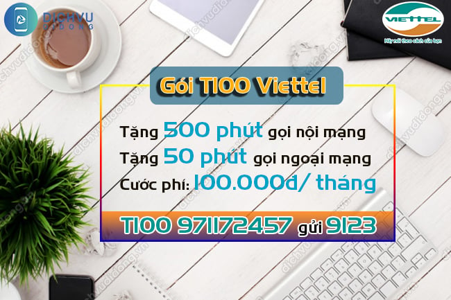 cách đăng ký gói T100 Viettel