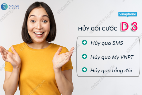 Hủy gói cuoc D3 Vinaphone