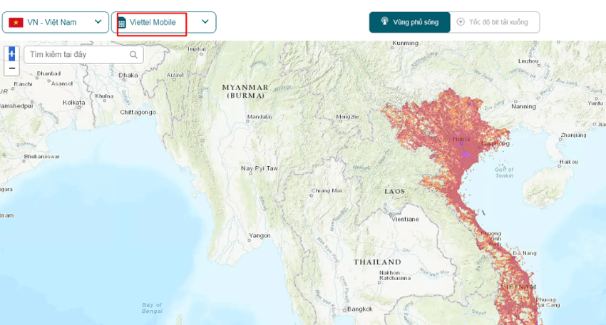 cach kiem tra vung phu song 5g viettel