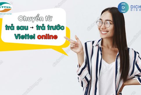 Chuyển từ trả sau sang trả trước Viettel online