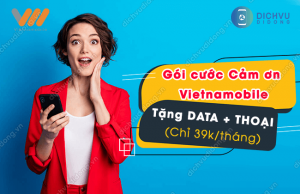 Gói cước Cảm ơn của Vietnamobile