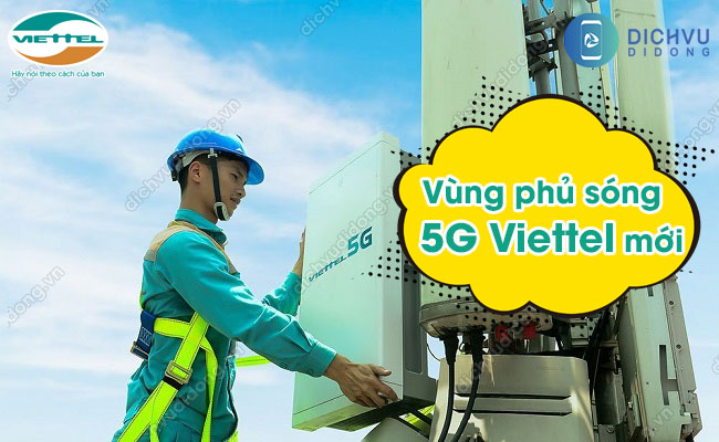 vùng phủ sóng 5G Viettel 