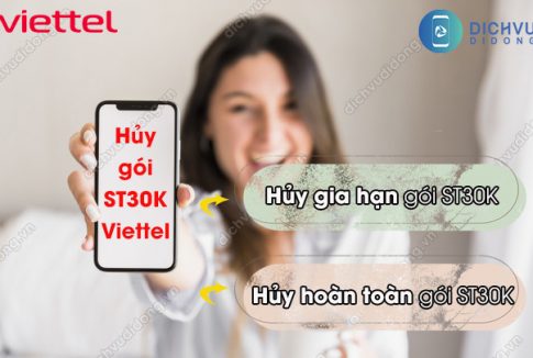 hủy gói ST30K Viettel