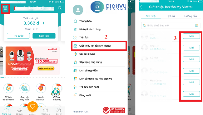 Khuyến mãi tặng 1GB khi lan tỏa My Viettel 