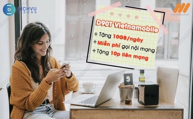 Cach dang ky goi cuoc D90T Vietnamobile Gói D90T Vietnamobile