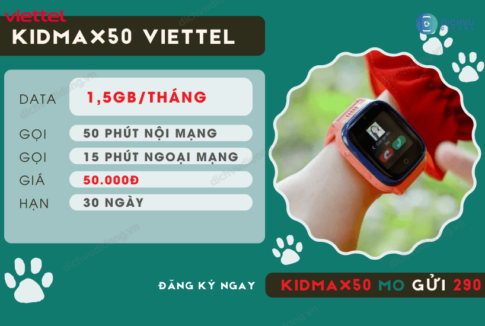 goi cuoc kidmax50 viettel