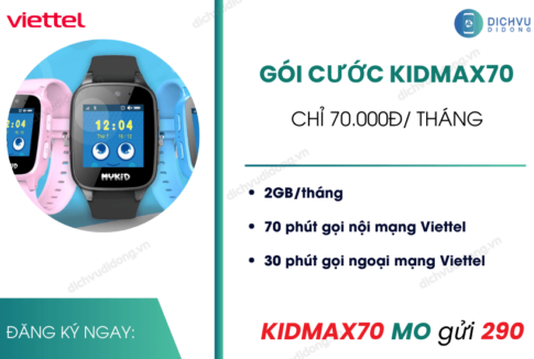 goi cuoc kidmax70 viettel