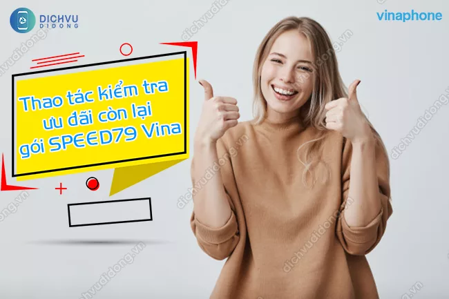 Cách kiểm tra ưu đãi còn lại của gói SPEED79 Vina kiểm tra ưu đãi gói Speed79 VinaPhone