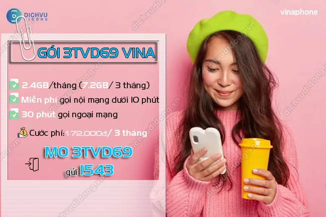 Cú pháp đăng ký gói VD69 3T VinaPhone Đăng ký gói VD69 3T VinaPhone