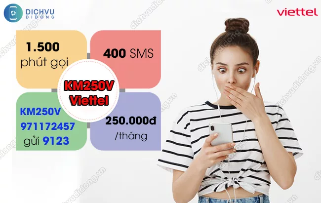 Cach dang ky goi KM250V Viettel lien lac tha ga gói KM250V Viettel