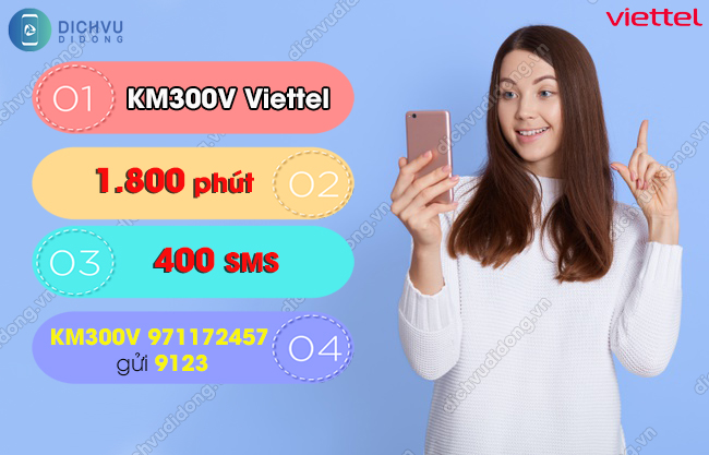 Cu phap dang ky goi KM300V mang Viettel gói KM300V Viettel
