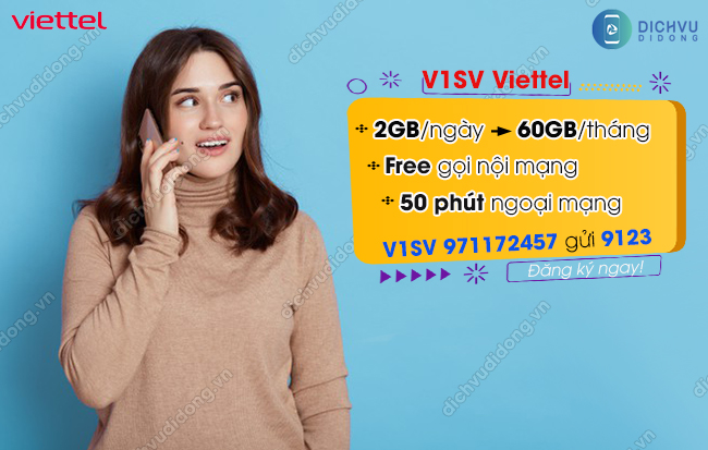 Cu phap dang ky goi cuoc V1SV Viettel Gói cước V1SV Viettel