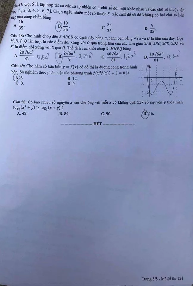Tham khảo đề thi môn Toán THPT 2020
