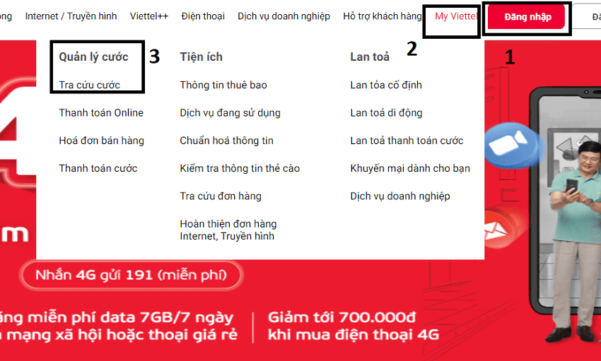 cach kiem tra lich su tin nhan viettel