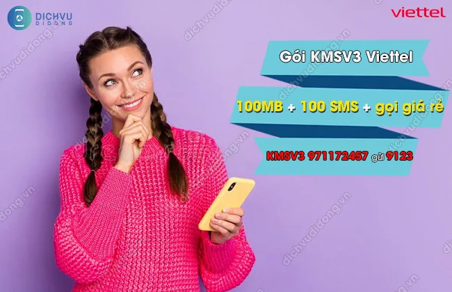 Cu phap dang ky goi cuoc KMSV3 mang Viettel Gói KMSV3 Viettel