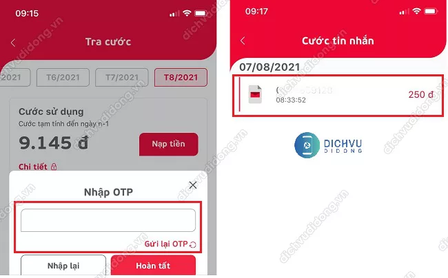 Cac buoc tra cuu lich su SMS tren My Viettel kiểm tra lịch sử tin nhắn trên My Viettel