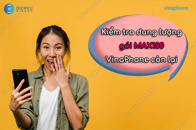 kiểm tra dung lượng gói MAX100 VinaPhone còn lại