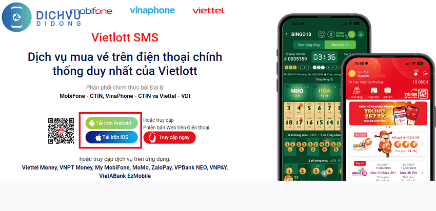 dang ky vietlott sms viettel 