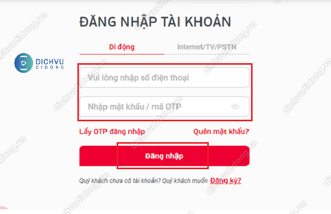 Cac buoc dang nhap My Viettel tren may tinh hướng dẫn truy cập My Viettel trên máy tính