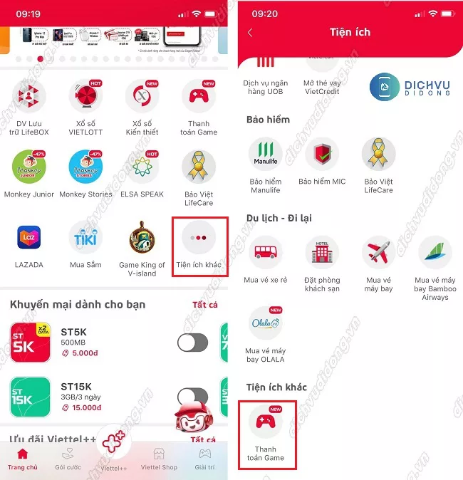 tặng data khi mua thẻ game GOSU trên My Viettel 